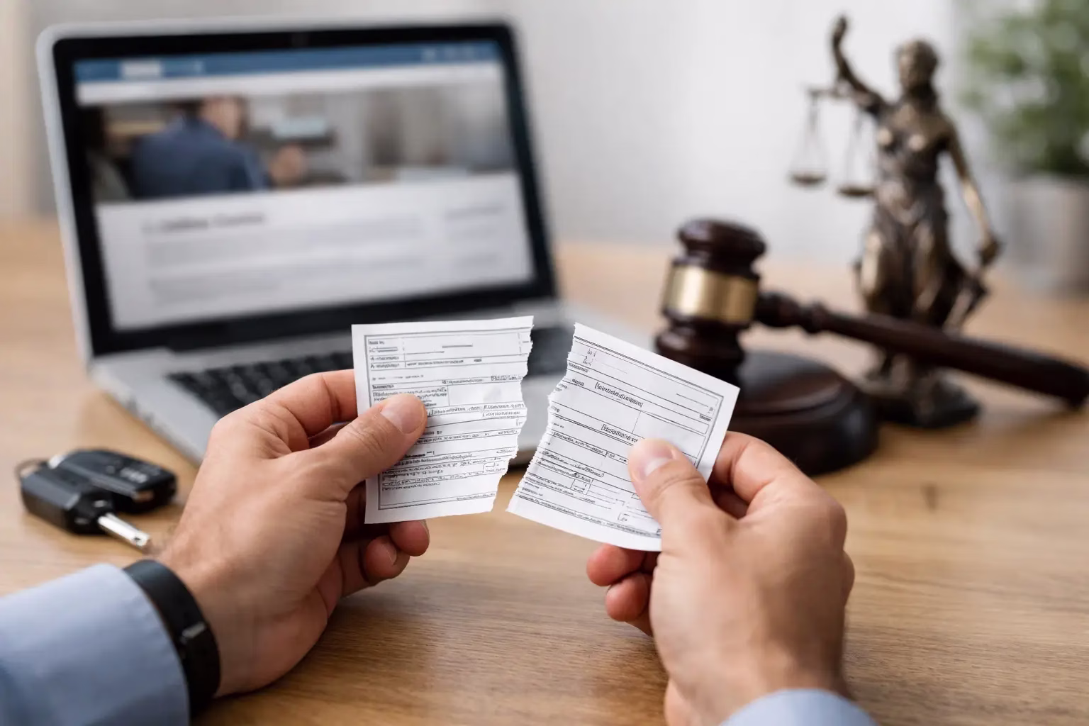 Ticket Dismissal After an Online Course Example