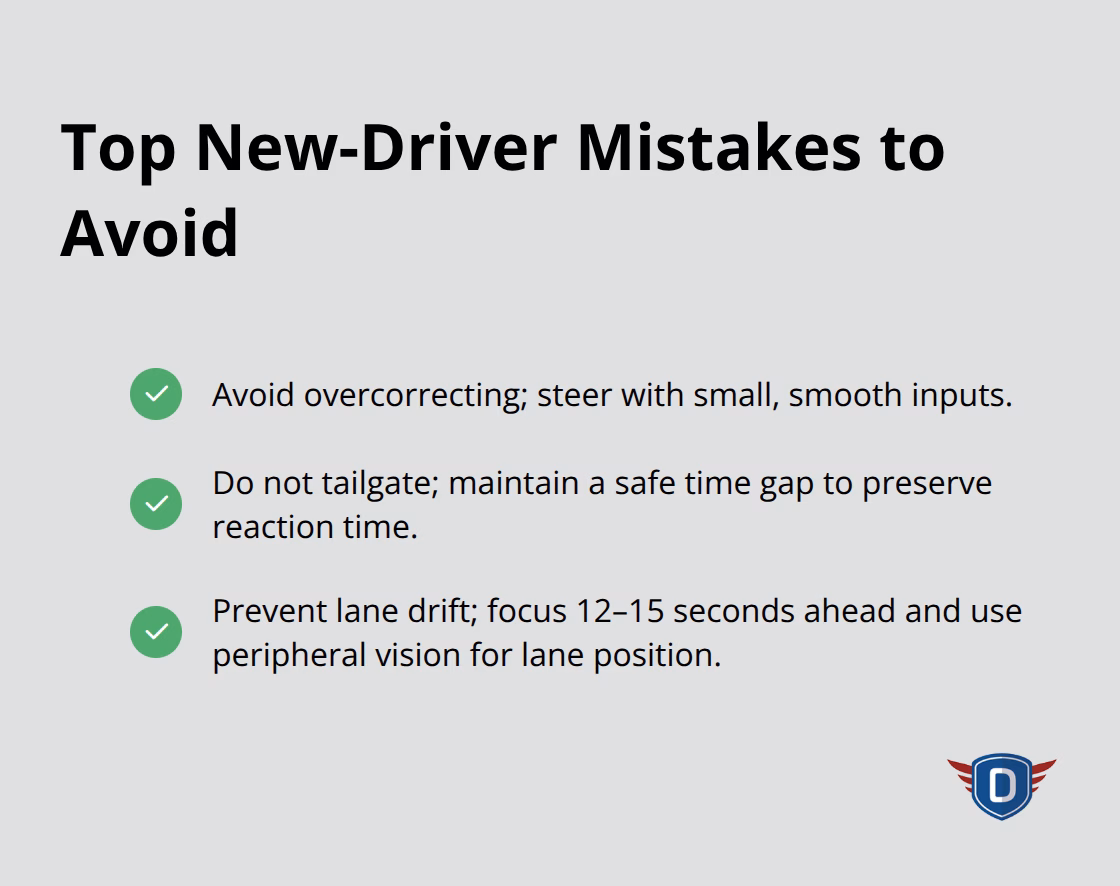 Checklist of common mistakes new U.S. drivers should avoid for safer driving. - driving basics for beginners