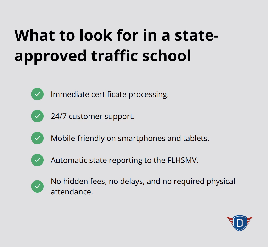 Key features to look for when choosing a Florida traffic school - traffic school for speeding ticket Florida